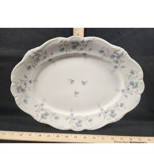 JOHANN HAVILAND BAVARIA GERMANY BLUE GARLAND Mid SERVING PLATTER #2